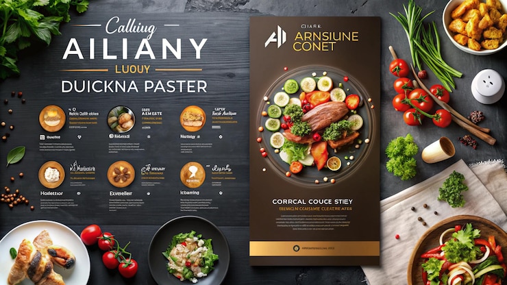 Photo un menu pour un restaurant appelé les boulangers boulangers