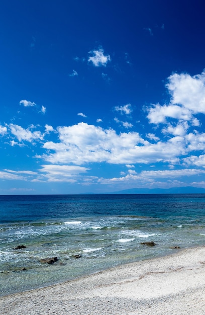 Mer bleue à la Grèce