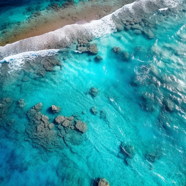 Photo la mer écrasant la plage et les rochers