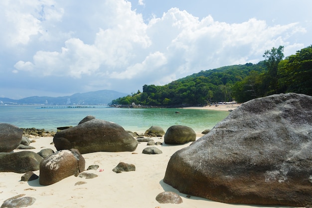 Mer, fond de paradis tropical