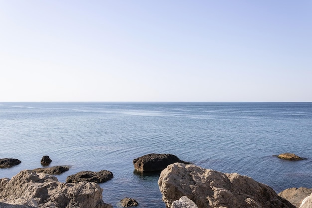 Mer Limpide Azur Et Plage Sauvage