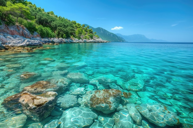 Une mer magnifique et claire en Turquie