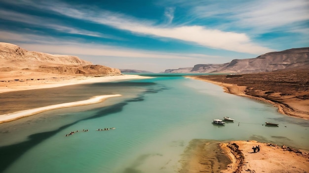 Photo la mer morte en israël