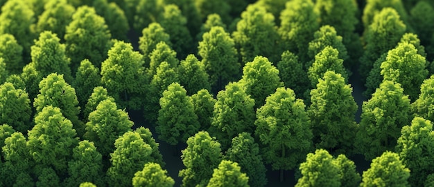 Une mer verdoyante de cimes d'arbres déploie une canopée sans fin qui murmure les histoires intemporelles de la forêt