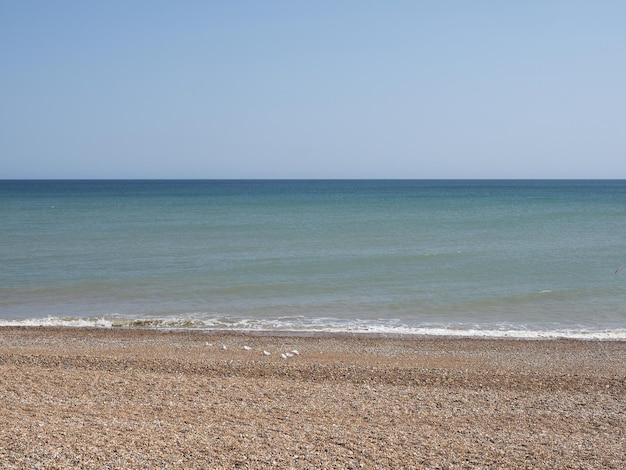 La mer vue de la plage