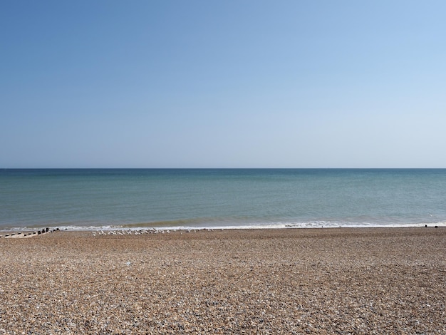 Mer vue de la plage