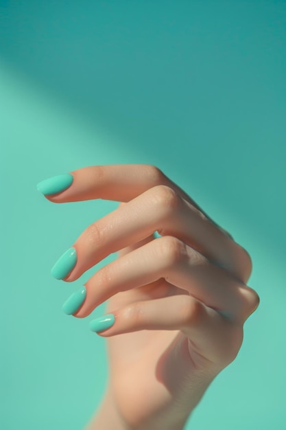 Émeraude classique Un design de manucure de style minimaliste dans l'art des ongles Idéal pour les salons de beauté Nails DIY
