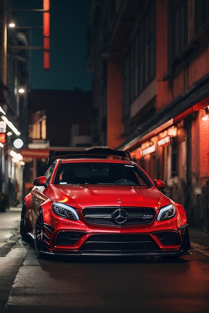 Mercedes R63 AMG avec le kit de carrosserie large Liberty Walk