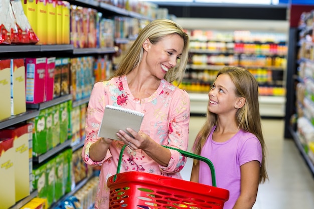 Mère et fille liste de contrôle