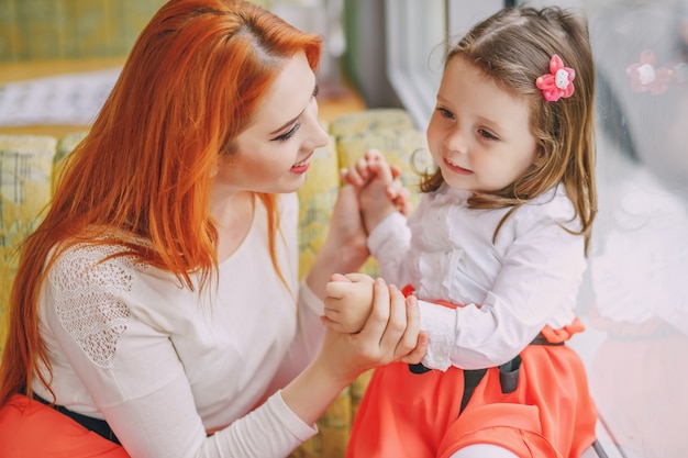 Mère avec fille