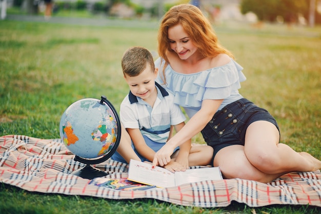 Mère avec fils