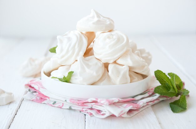 Photo meringue croustillante aux blancs d'oeuf