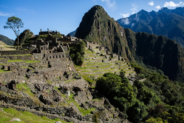 Merveille du monde Machu Picchu au Pérou