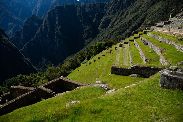 Merveille du monde Machu Picchu au Pérou