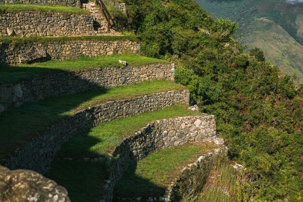 Merveille du monde Machu Picchu au Pérou