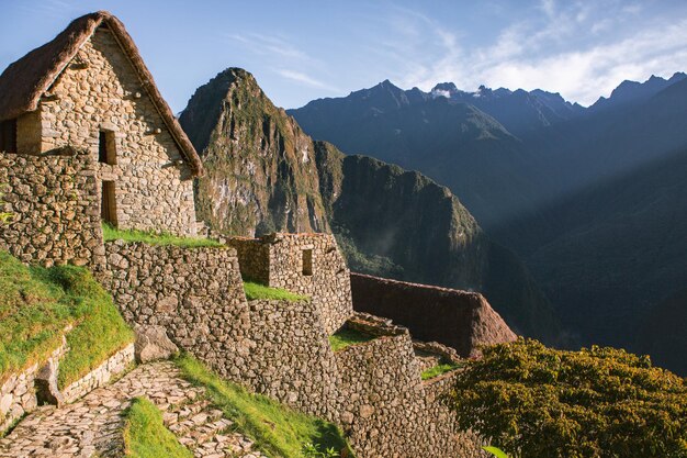 Merveille du monde Machu Picchu au Pérou