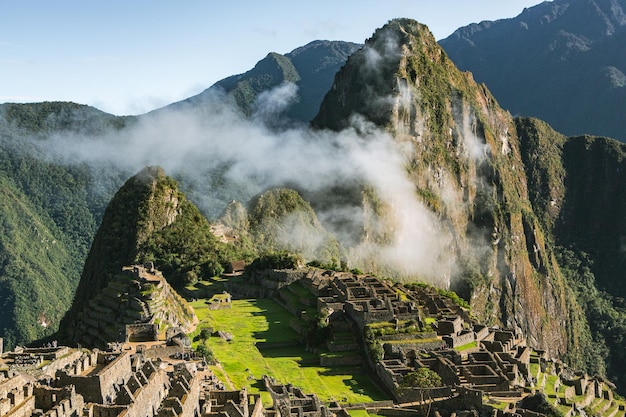 Merveille du monde Machu Picchu au Pérou