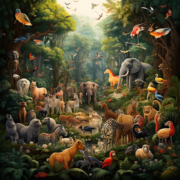 Merveilles de la faune Captivant Animal Day Photos et illustrations