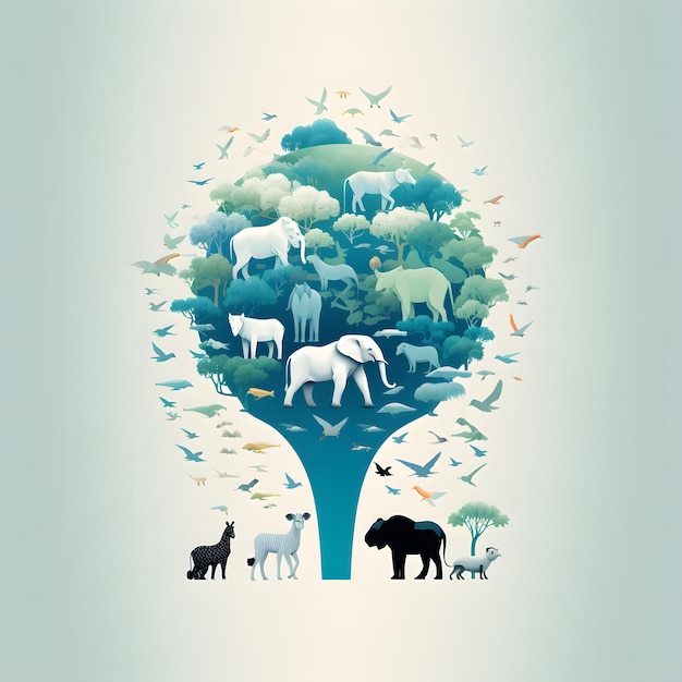 Merveilles de la faune Captivant Animal Day Photos et illustrations