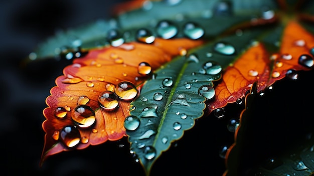 Les merveilles des feuilles Photographie macro de la nature avec des feuilles