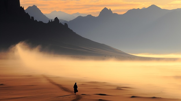 Une merveilleuse conception de la photographie de la nature générée par l'IA