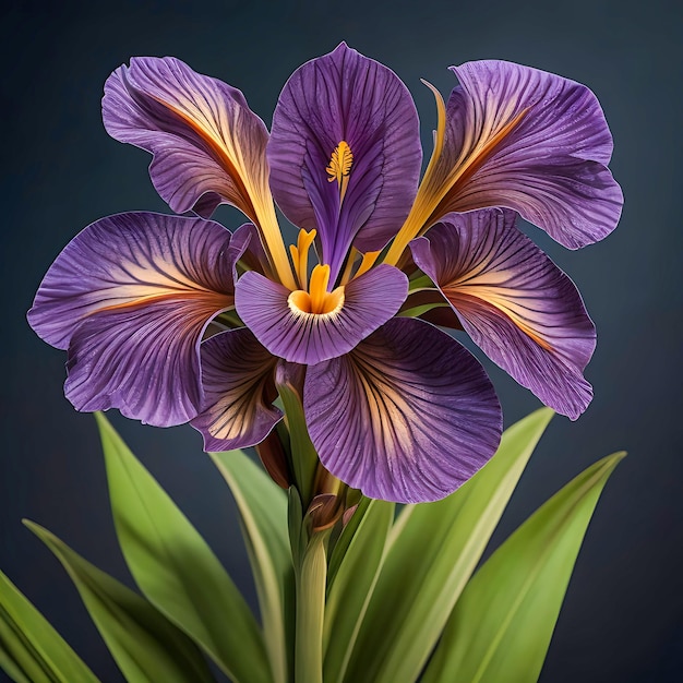 Une merveilleuse fleur d'iris en HD