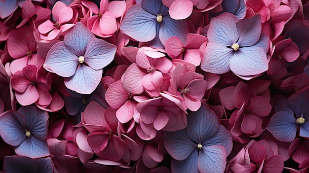 merveilleuse photo de fleurs d'hortensias