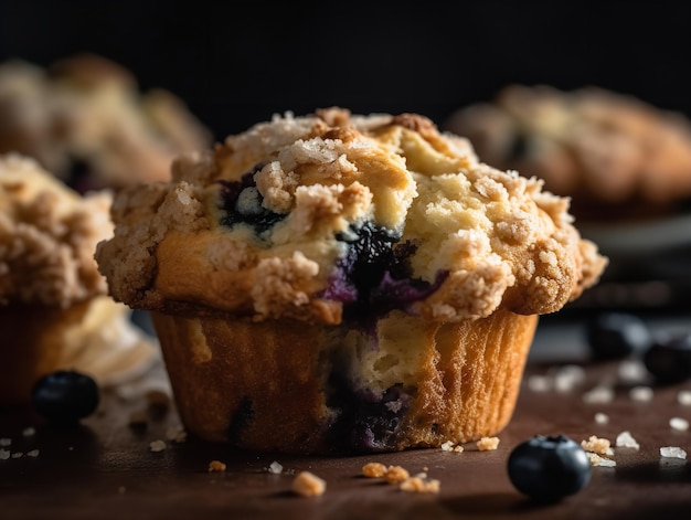 Le merveilleux microcosme d'un dessus de muffin