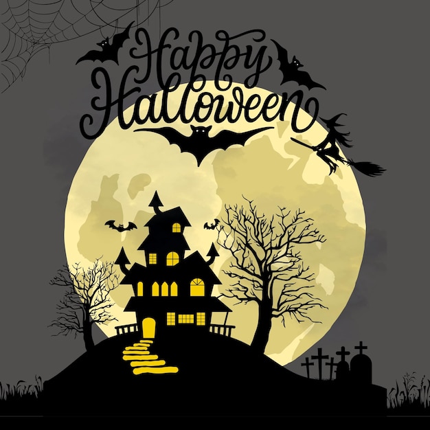 Un message d'Halloween effrayant et amusant