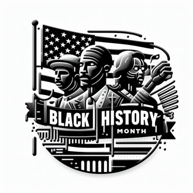 Photo messages du mois de l'histoire noire et photos gratuites avec fond blanc