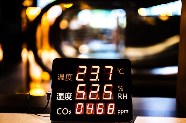Mesure de la température et de l'humidité du dioxyde de carbone