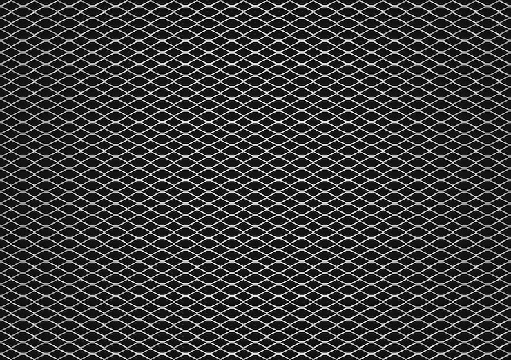 Photo métal déployé sur fond noir, fond en acier, rendu 3d.