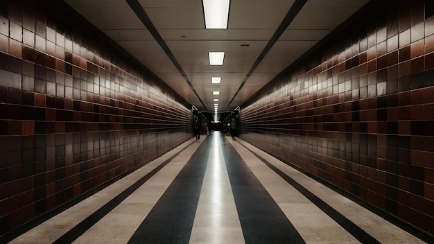 Le métro noir et brun