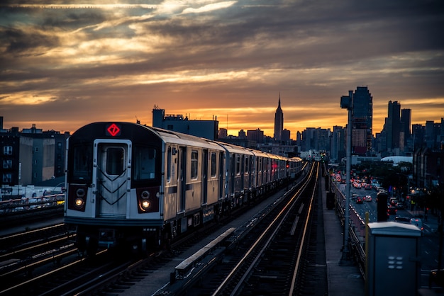 Métro train à New York