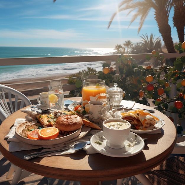 Mettre la table sur la plage