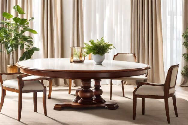 Photo meuble table fond blanc