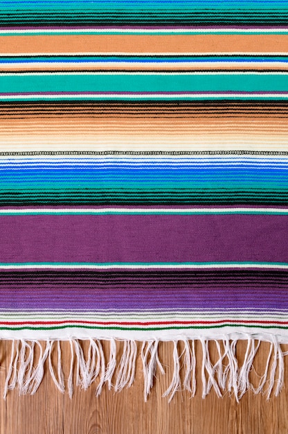 Mexique cinco de mayo tapis de serape mexicain traditionnel ou fond de couverture