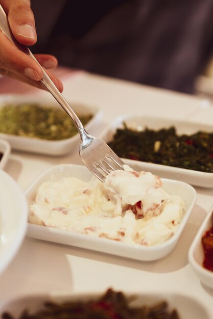 Meze turc traditionnel et apéritifs