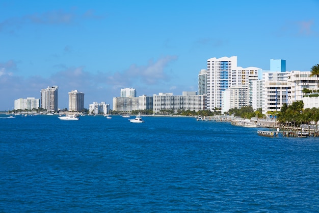 Miami Beach de MacArthur Causeway Florida