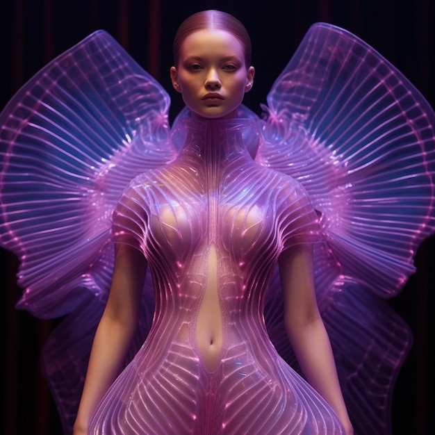 Une michael iris van herpen printemps cinq IA générative