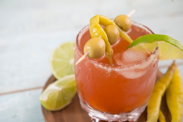 Michelada, cocktail mexicain