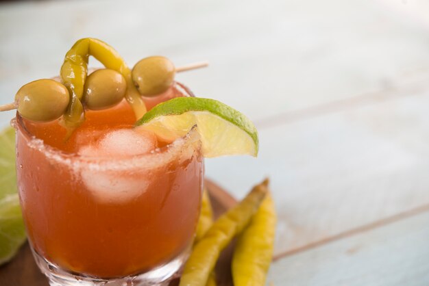 Michelada, cocktail mexicain