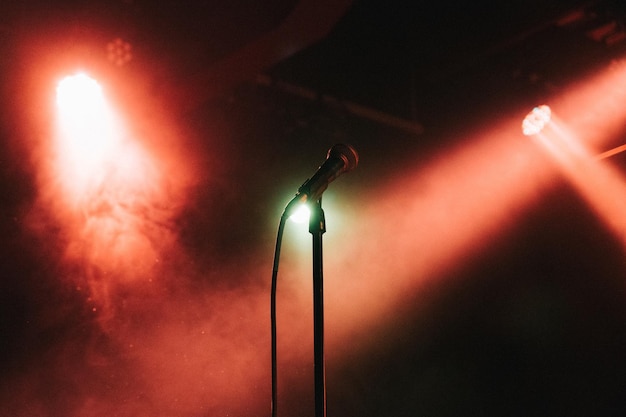 Microphone lors d'un concert