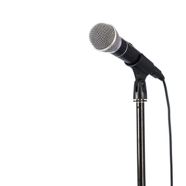 Photo microphone sur pied