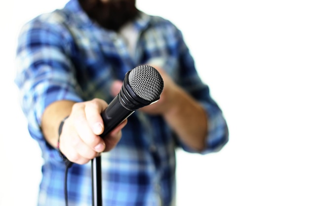 Microphone sur scène