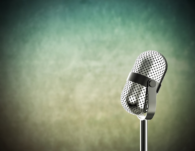 Microphone Sur Vert