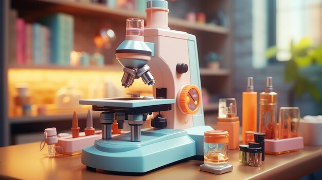 Le microscope dans un laboratoire