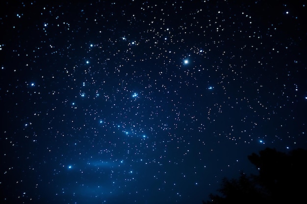 Photo midnight mosaic stars in a mosaic night sky