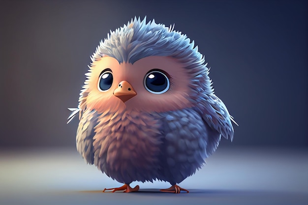 Un mignon adorable bébé birdgenerative ai