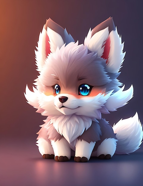 Un mignon animal de dessin animé en 3D